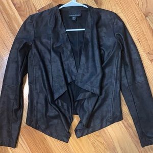 Cynthia Rowley coated black jacket